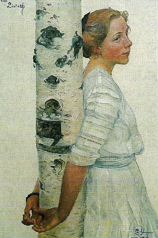 Carl Larsson lisbeth vid bjorkstammamen china oil painting image